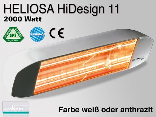 Infrarot Heizstrahler Heliosa HiDesign 11 IP20 2000 Watt